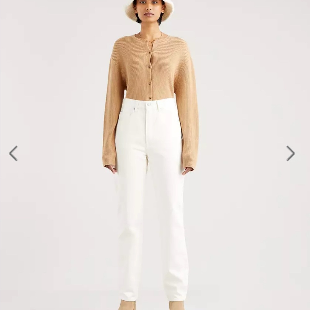Levi’s 70s High Slim Straight jeans in white/cream - size 27